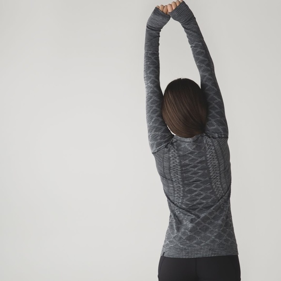 Lululemon Rest Less Pullover Heather Black Size 6 - Picture 3 of 5